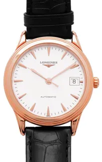 Longines Flagship L4.774.8.22.2 Rose gold White