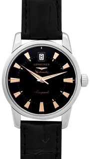 Longines Heritage L16114524 Stainless steel Black