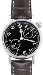 Longines Heritage L2.812.4.53.2 Stainless steel Black