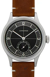 Longines Heritage L28284532 Stainless steel Black