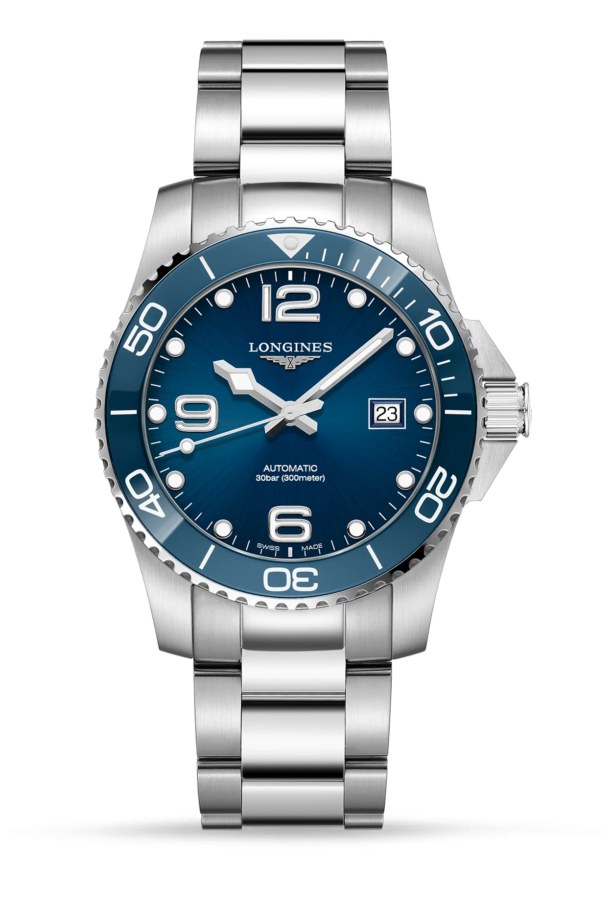 Longines HydroConquest L3.781.4.96.6 41mm Stainless steel Blue