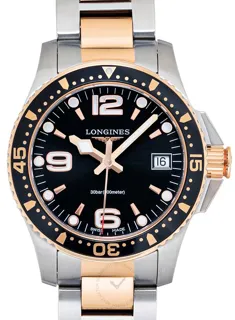 Longines HydroConquest L33403587 Stainless steel Black