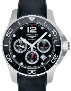 Longines HydroConquest L38834569 Stainless steel Black