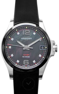 Longines Longines Conquest L33194889 Ceramic and Stainless steel White