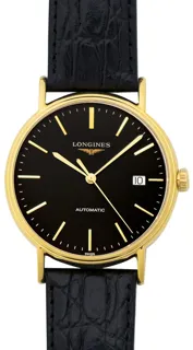 Longines Présence L49212522 Yellow gold and Stainless steel Black