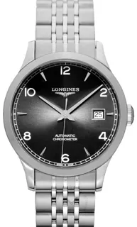 Longines Record L2.820.4.56.6 Stainless steel