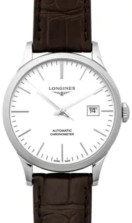 Longines Record L2.821.4.72.2 Stainless steel Silver