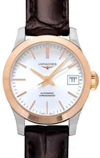 Longines Record L23205722 Rose gold and Stainless steel Silver