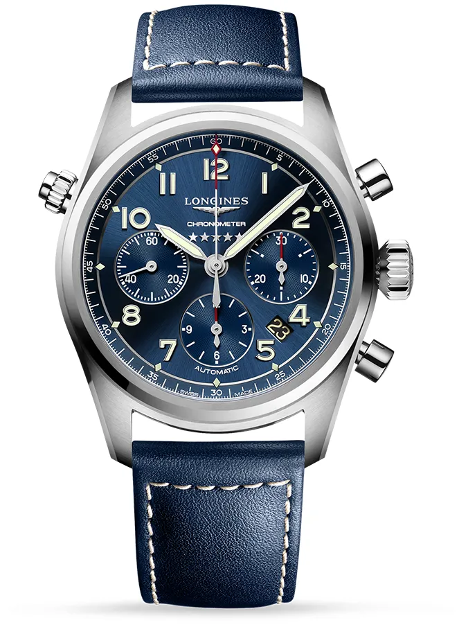 Longines Spirit L3.820.4.93.0 42mm Stainless steel Blue