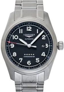 Longines Spirit L38114536 Stainless steel Black