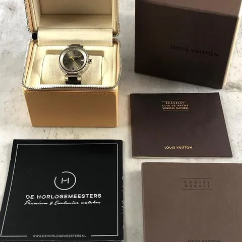 Louis Vuitton Q1211 28mm Stainless steel Brown 7