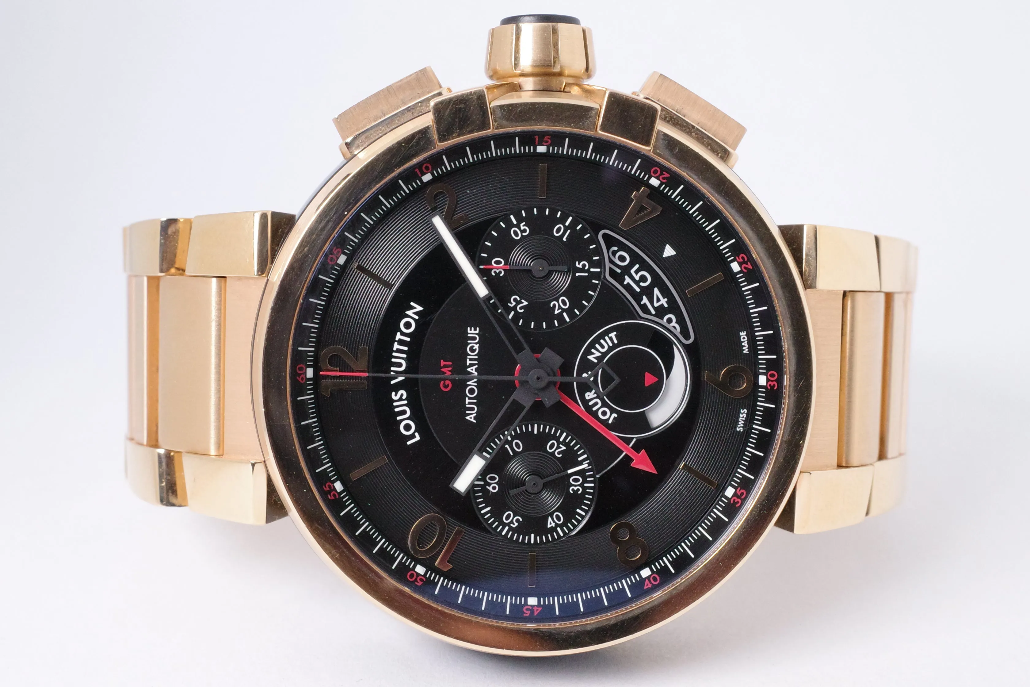 Louis Vuitton Tambour 47mm Rose gold Black 1