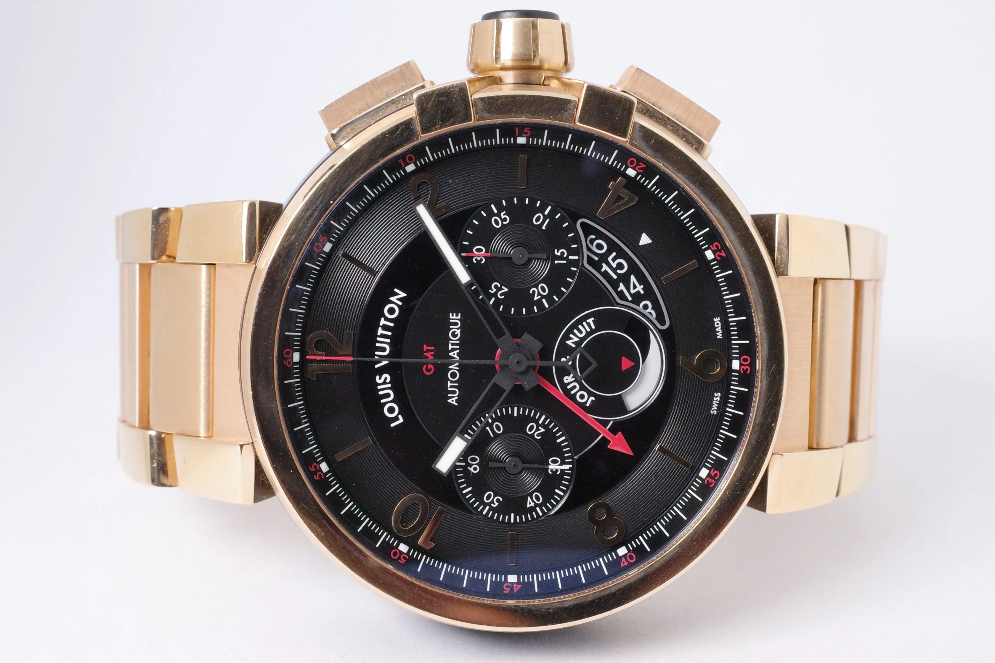 Louis Vuitton Tambour 47mm Rose gold Black 2