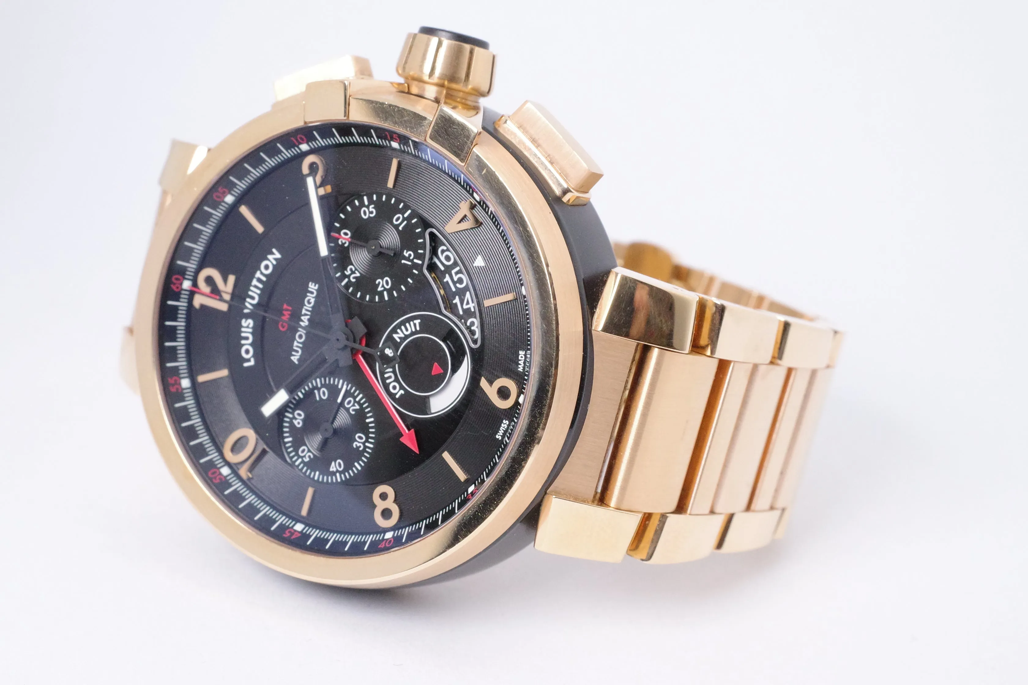 Louis Vuitton Tambour 47mm Rose gold Black 6