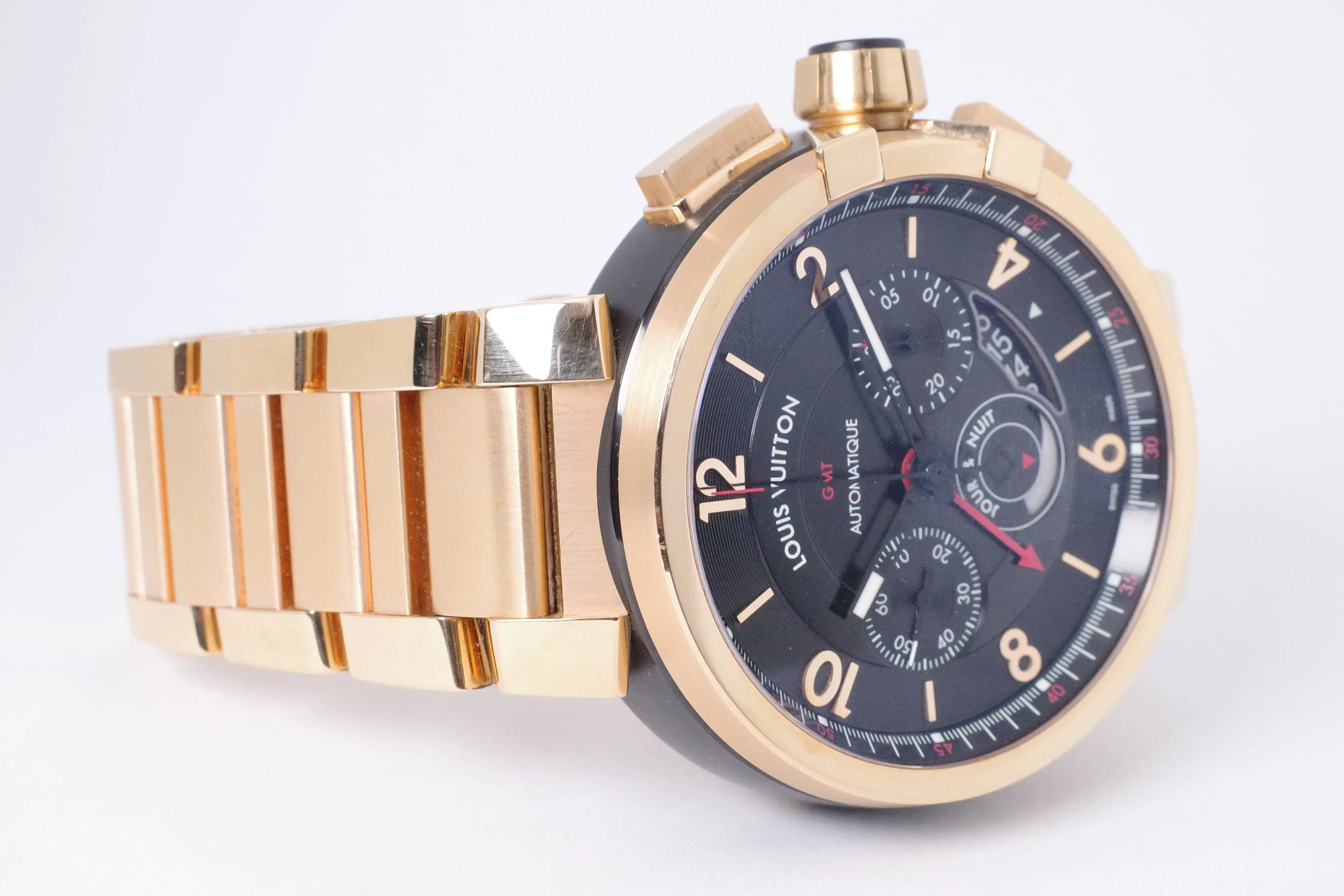 Louis Vuitton Tambour 47mm Rose gold Black 8