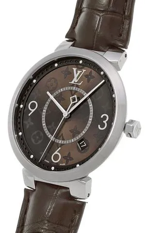 Louis Vuitton QA005Z 39mm Stainless steel Brown 1