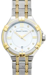 Maurice Lacroix AIKON AI1004-PVY13-171-1 Stainless steel and 18k yellow gold White