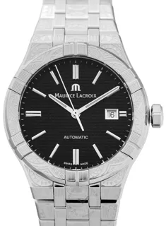 Maurice Lacroix Aikon Automatic AI6008-SS009-330-1 Stainless steel Black