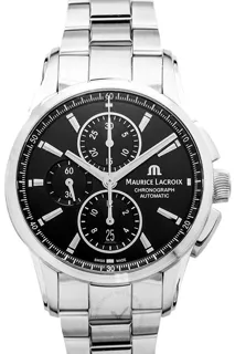 Maurice Lacroix Pontos Chronographe PT6388-SS002-330-1 Stainless steel Black