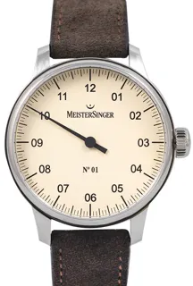 MeisterSinger Classic AM3303_SV02 Stainless steel White