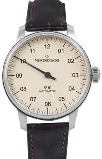 MeisterSinger Classic AM903_SG02 Stainless steel Beige