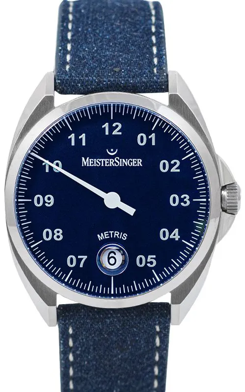 MeisterSinger New Vintage ME908_SD04-1 38mm Stainless steel Blue