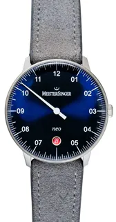 MeisterSinger New Vintage NE908N_SV16 Stainless steel Blue