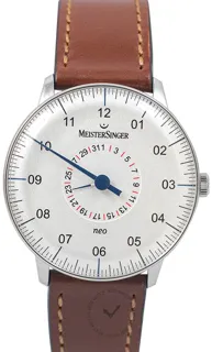 MeisterSinger New Vintage NED901_SCF13 Stainless steel Silver