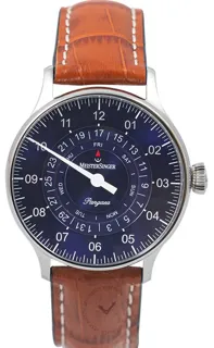 MeisterSinger Classic Plus PDD908_SG03W Stainless steel Blue