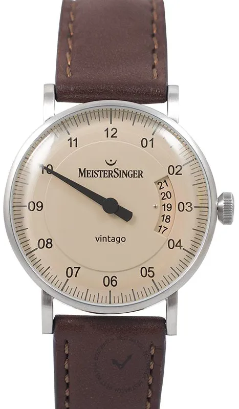 MeisterSinger New Vintage VT903_SN02 38mm Stainless steel Ivory