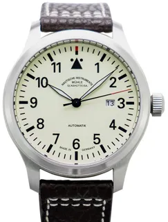 Mühle Glashütte Terrasport M1-37-37-LB Stainless steel Beige