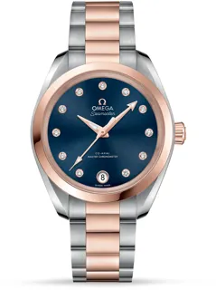 Omega Aqua Terra 220.20.34.20.53.001 Rose gold and Stainless steel Blue