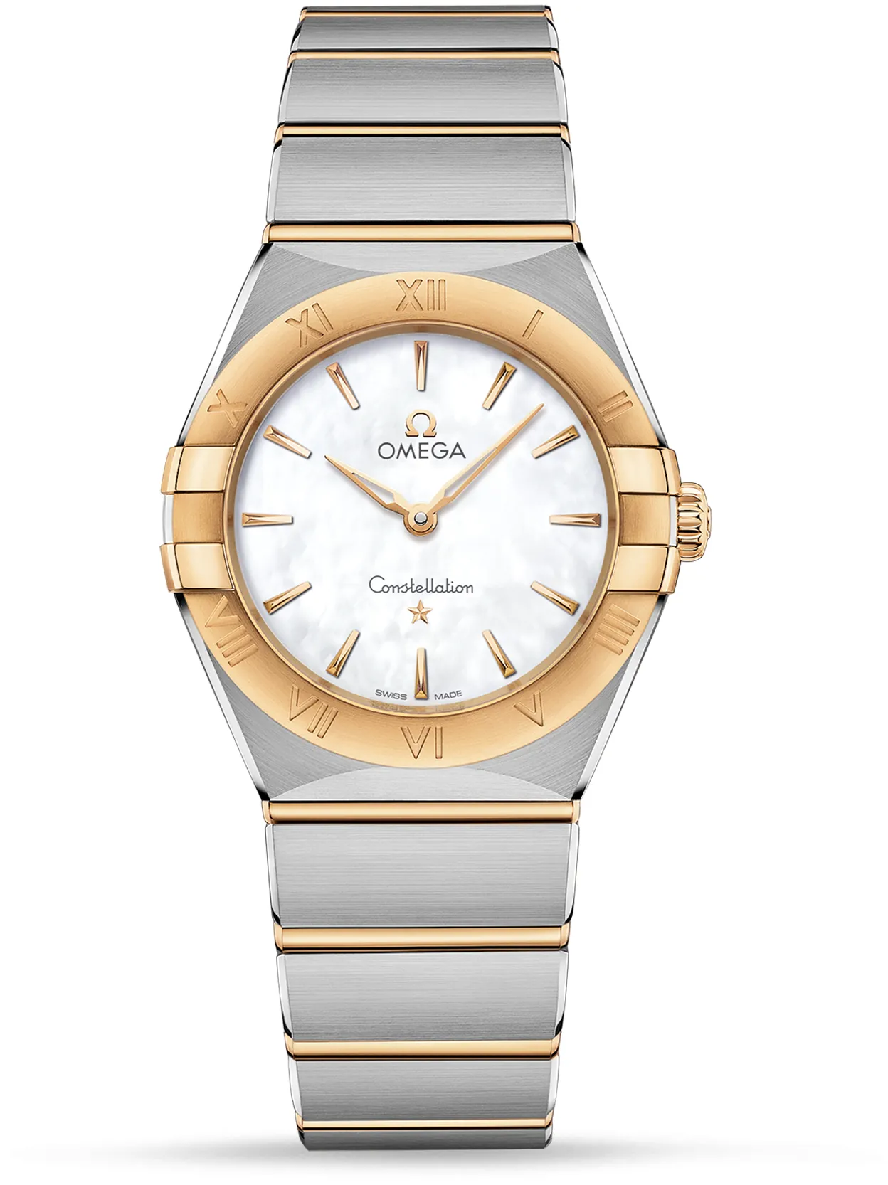 Omega Constellation 131.20.28.60.05.002 28mm Stainless steel and 18k yellow gold White