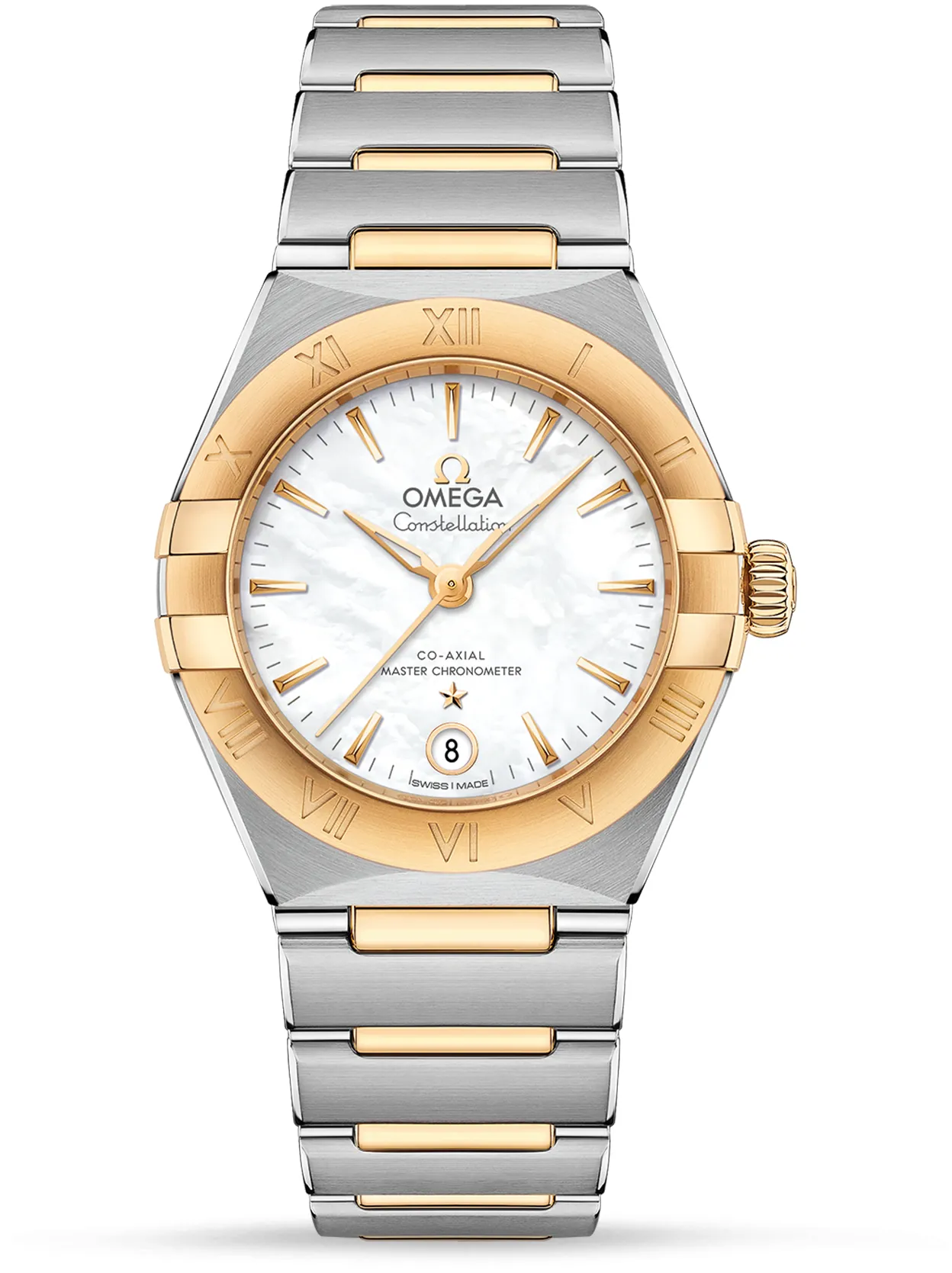 Omega Constellation 131.20.29.20.05.002 29mm Stainless steel and 18k yellow gold White