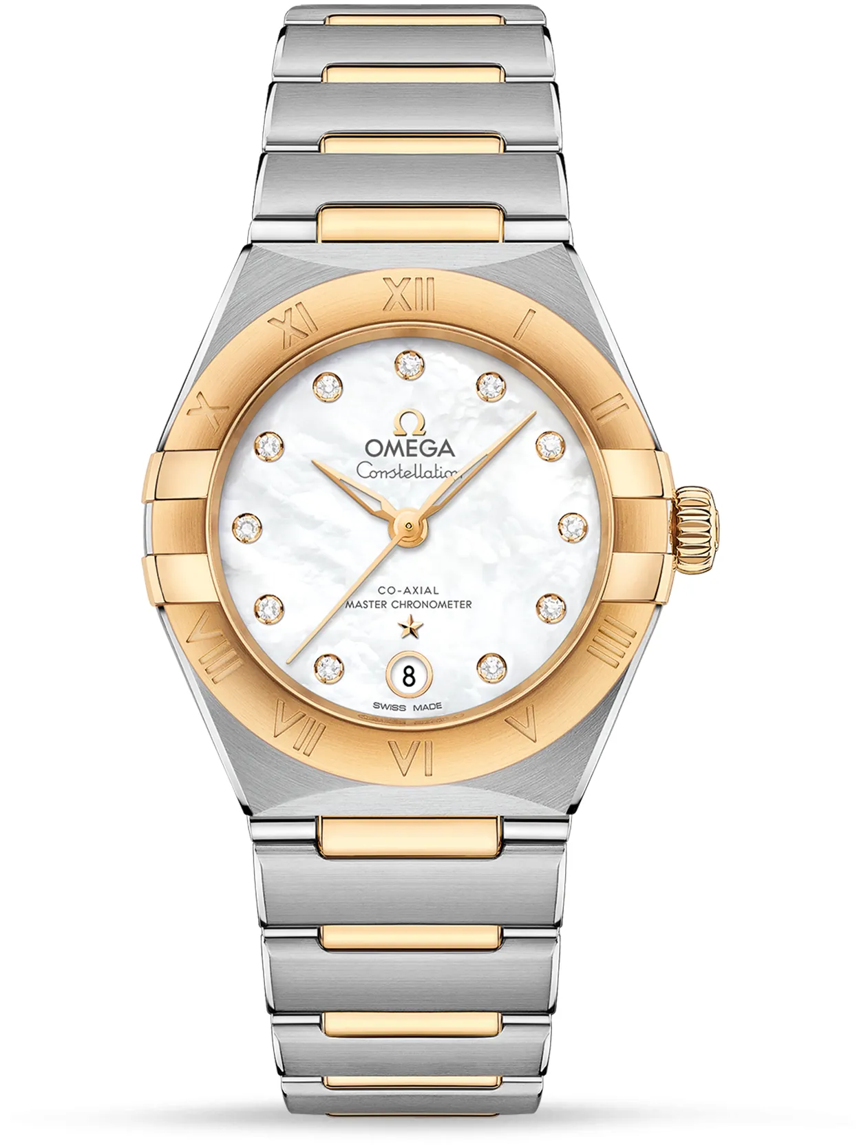 Omega Constellation 131.20.29.20.55.002 29mm Stainless steel and 18k yellow gold White