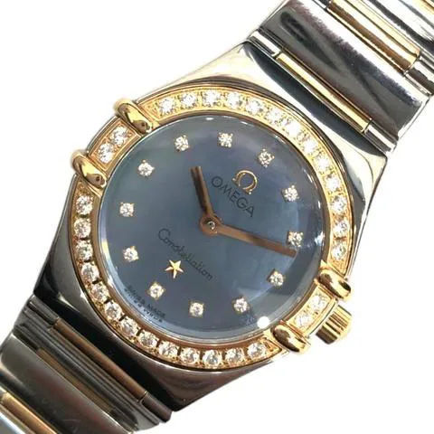 Omega Constellation Ladies 1357.77 23mm Rose gold Blue