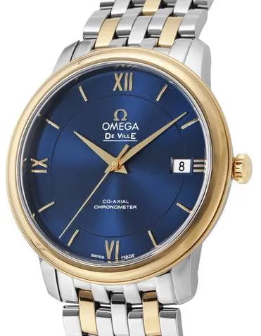 Omega De Ville 424.20.37.20.03.001 37mm Yellow gold and Stainless steel Blue 1