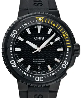 Oris Aquis 01 400 7767 7754-07 426 64BTEB Black DLC Black