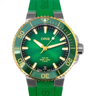 Oris Aquis 01 400 7769 6357-07 4 22 77FC Stainless steel Green