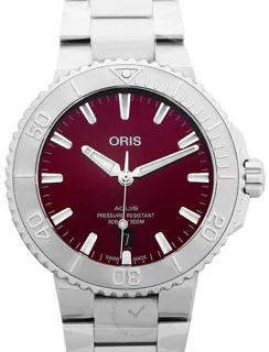 Oris Aquis 01 733 7766 4158-07 8 22 05PEB Stainless steel Red