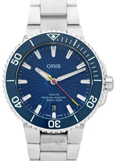 Oris Aquis 01 733 7766 4185-Set Stainless steel Blue