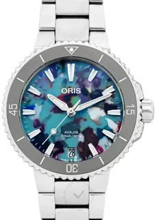 Oris Aquis 01 733 7770 4150-Set Stainless steel Multi-colored