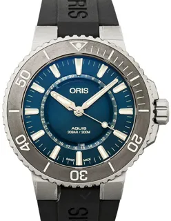 Oris Aquis Date 01 733 7730 4125-Set RS Stainless steel Blue