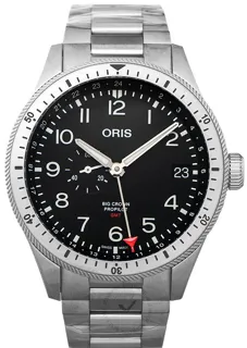 Oris Big Crown 01 748 7756 4064-07 8 22 08 Stainless steel Black