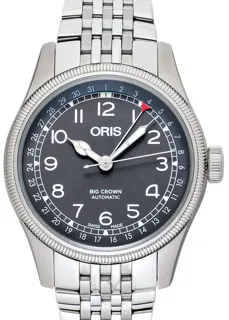 Oris Big Crown 01 754 7741 4064-07 8 20 22 Stainless steel Black