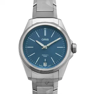 Oris 01 400 7778 7155-07 7 20 01TLC Titanium Blue