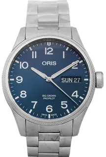 Oris Big Crown ProPilot Day Date 01 752 7698 4065-07 8 22 19 Stainless steel Blue