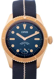 Oris 01 401 7764 3185-Set Bronze Blue