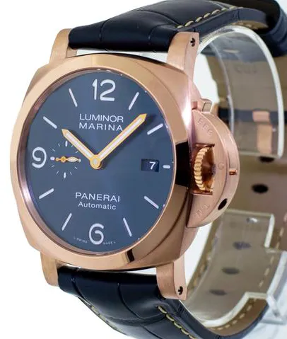 Panerai Luminor Marina PAM 01112 44mm Rose gold Blue