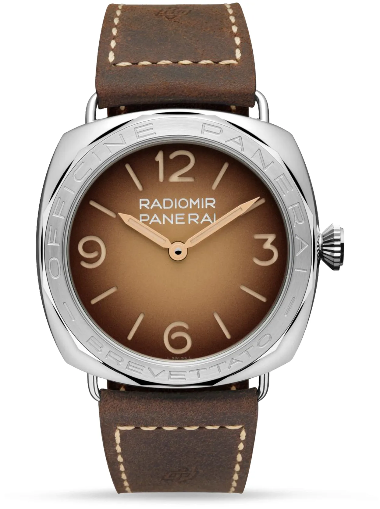 Panerai Radiomir PAM 00687 47mm Stainless steel Brown